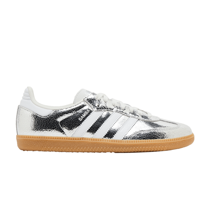 adidas Samba OG Silver Metallic Cracked Leather (Women's) adidas Samba OG Silver Metallic Cracked Leather (Women's)