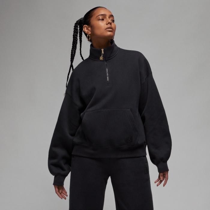 Jordan Flight Fleece Women's Quarter-Zip Top Black Jordan Flight Fleece Women's Quarter-Zip Top Black