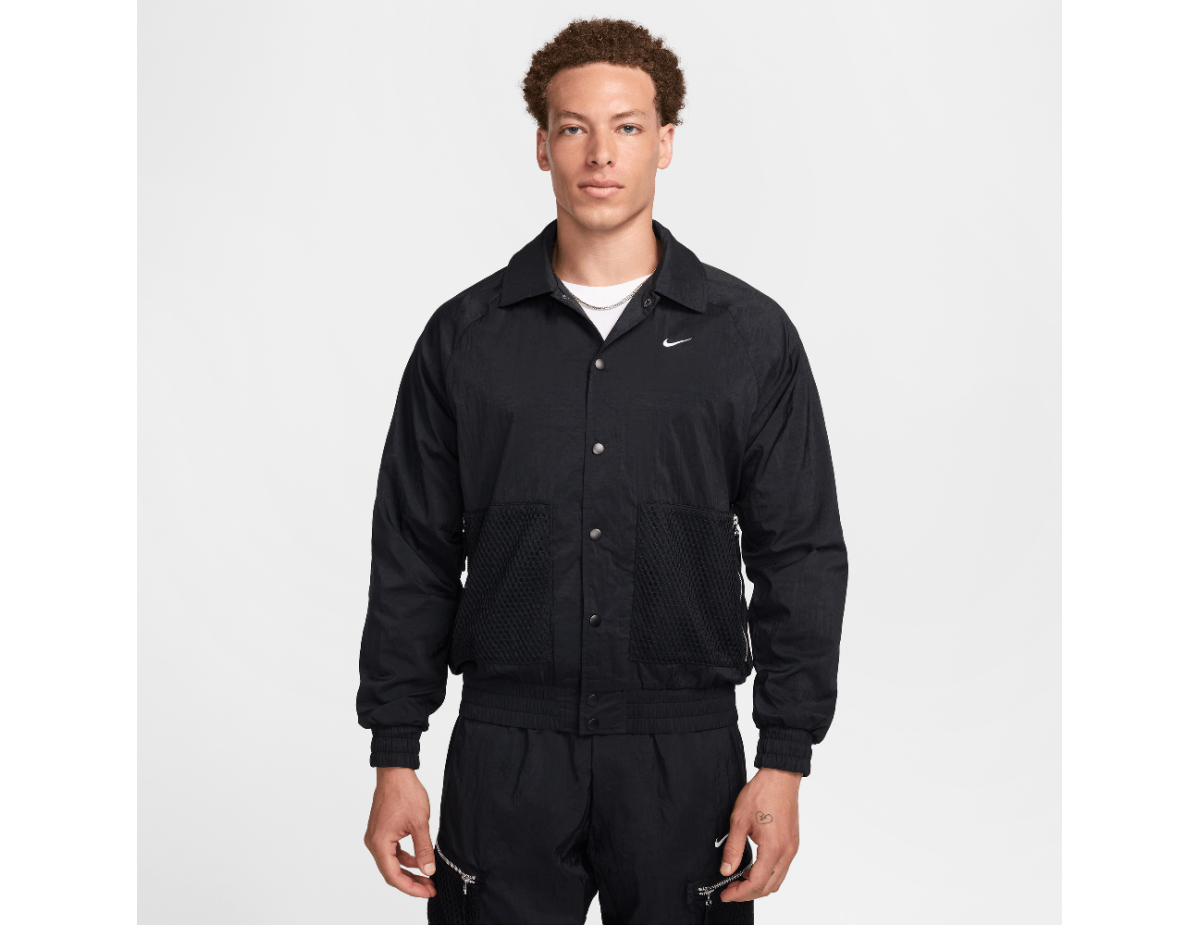Nike Men's Repel Woven Basketball Jacket Black/White