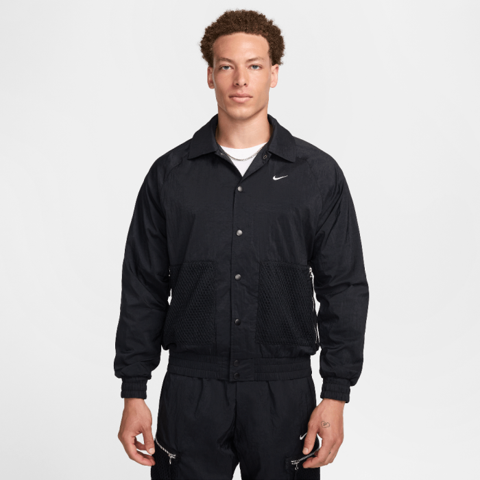 Nike Men's Repel Woven Basketball Jacket Black/White Nike Men's Repel Woven Basketball Jacket Black/White