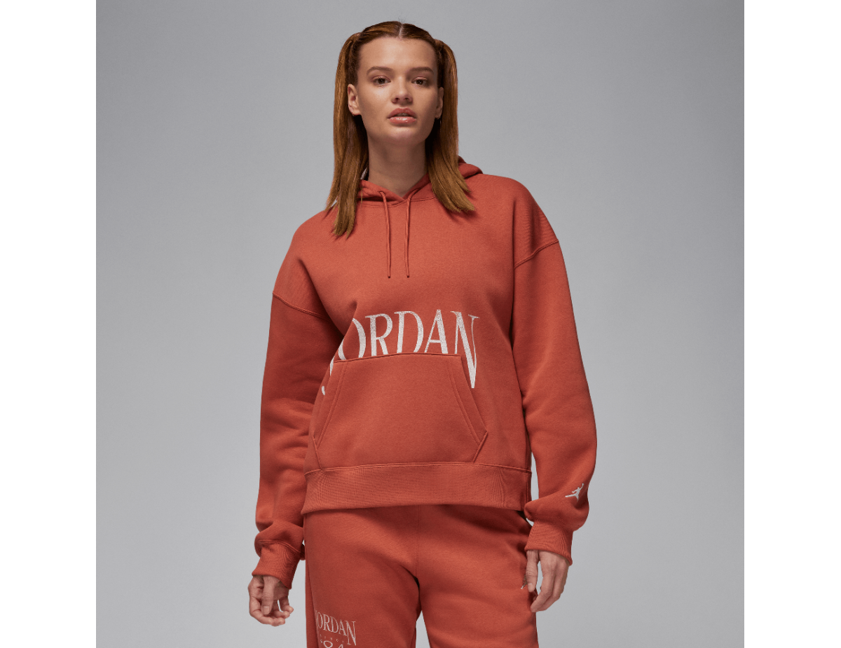 Jordan Brooklyn Fleece Women's Pullover Hoodie Dusty Peach/Sail Jordan Brooklyn Fleece Women's Pullover Hoodie Dusty Peach/Sail