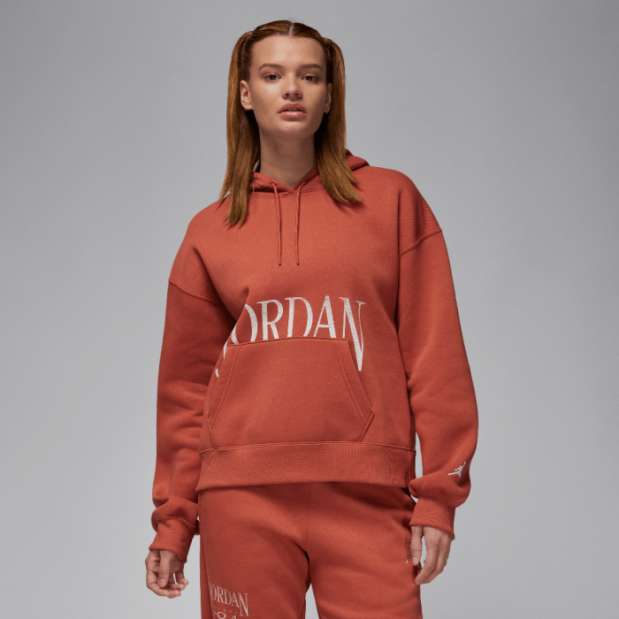 Jordan Brooklyn Fleece Women's Pullover Hoodie Dusty Peach/Sail Jordan Brooklyn Fleece Women's Pullover Hoodie Dusty Peach/Sail