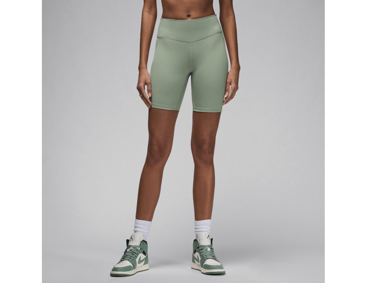 Jordan Sport Women's High-Waisted 7" Bike Shorts Jade Smoke/White