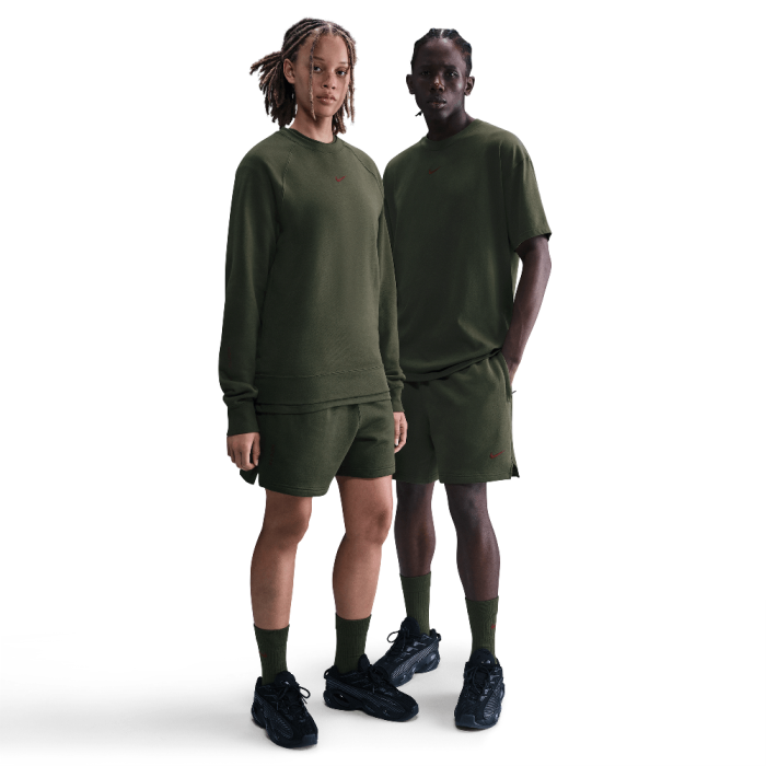 NOCTA Cardinal Fleece Shorts Cargo Khaki/Team Red NOCTA Cardinal Fleece Shorts Cargo Khaki/Team Red