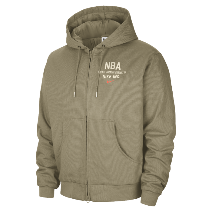 Team 31 Men's Nike NBA Jacket Neutral Olive/Hyper Crimson/Antique Brass/Hyper Crimson
