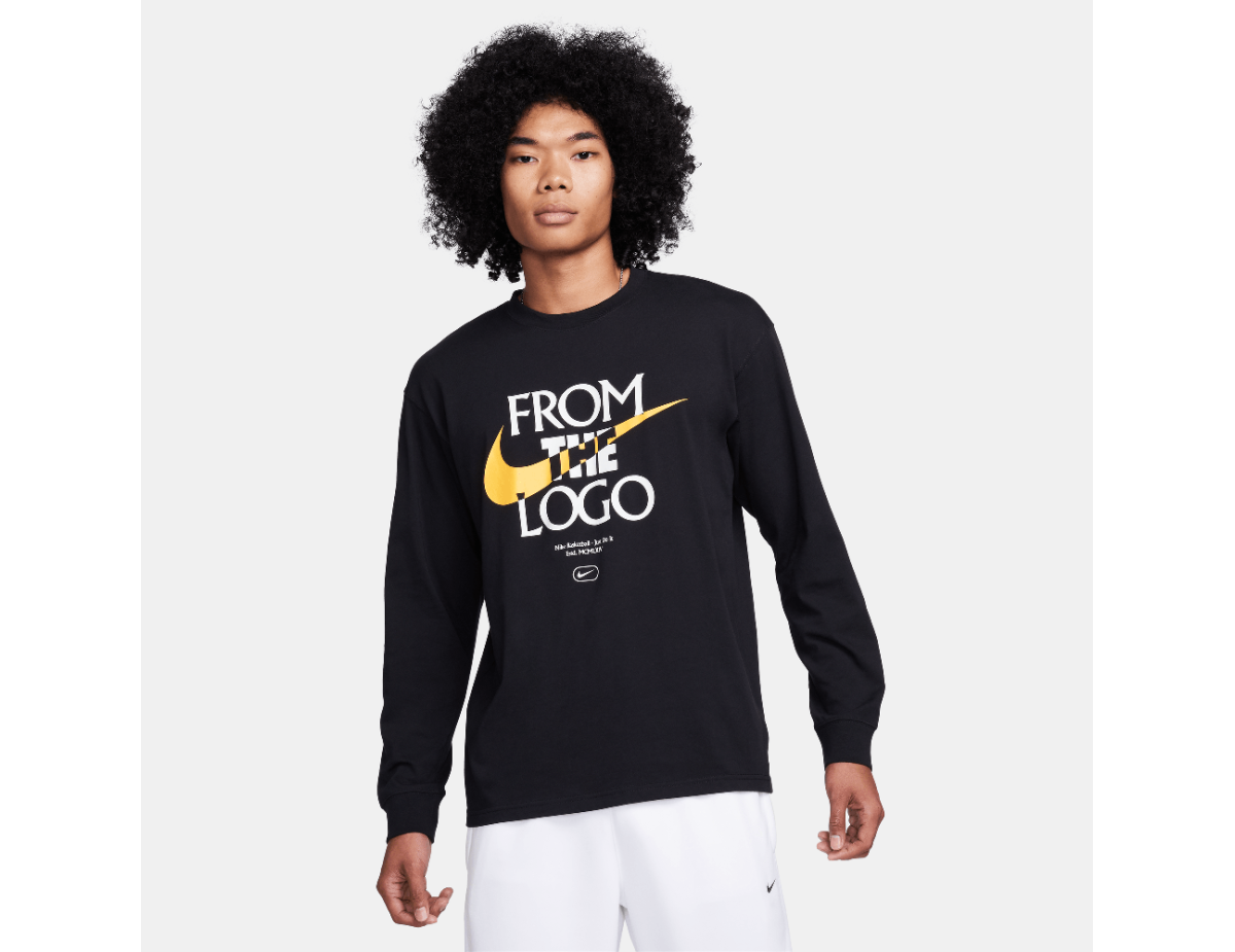 Nike Max90 Men's Long-Sleeve Basketball T-Shirt Black