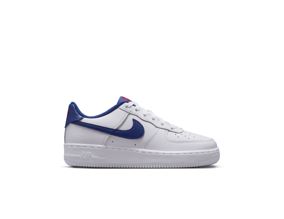 Nike Air Force 1 White Deep Royal Blue GS Nike Air Force 1 White Deep Royal Blue GS