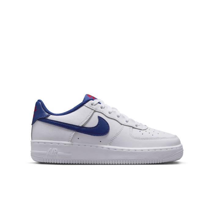 Nike Air Force 1 White Deep Royal Blue GS