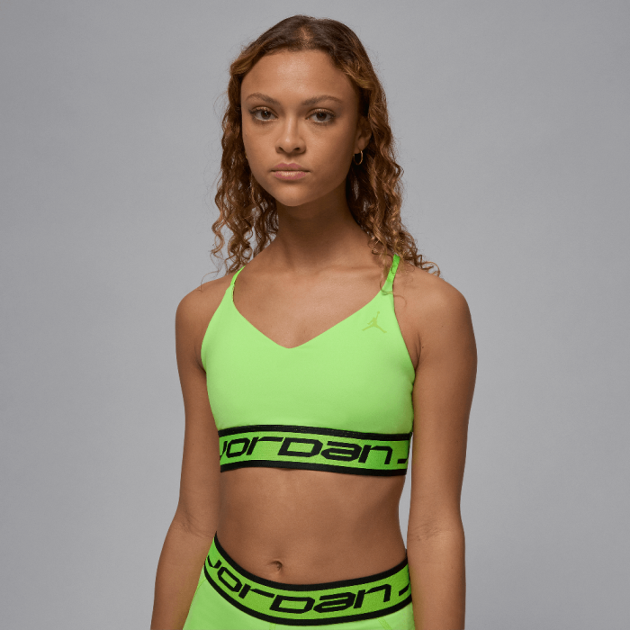 Jordan Sport Indy Women's Light Support Sports Bra Electric Green/Black/Electric Green Jordan Sport Indy Women's Light Support Sports Bra Electric Green/Black/Electric Green