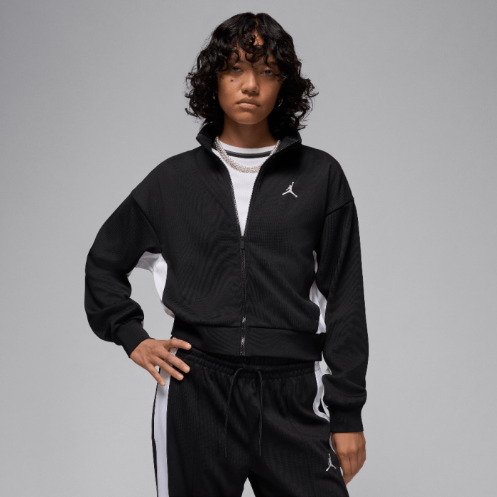 Jordan Women's Knit Jacket Black/White/White Jordan Women's Knit Jacket Black/White/White