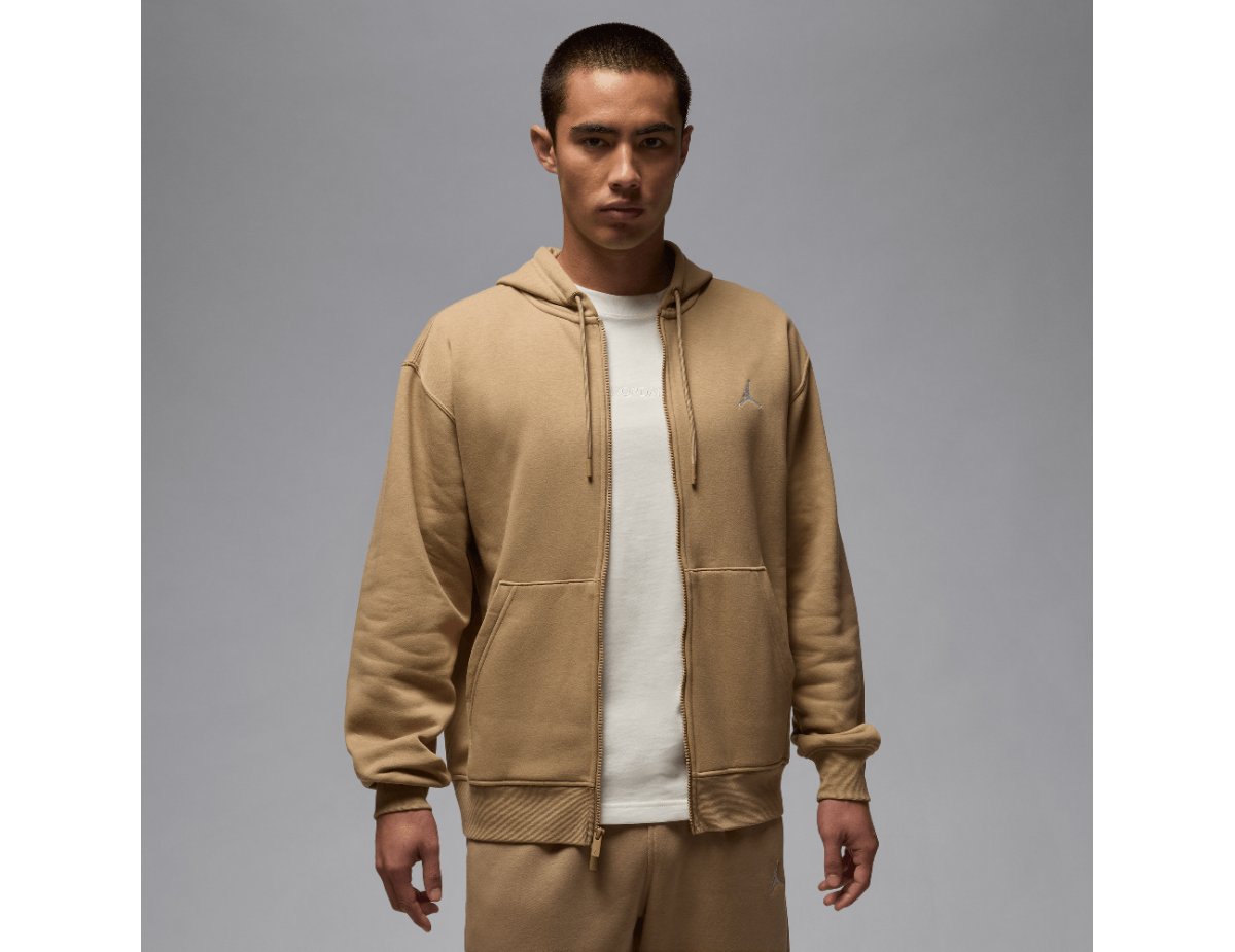 Jordan Brooklyn Fleece Men's Full-zip Hoodie Desert Camo/White Jordan Brooklyn Fleece Men's Full-zip Hoodie Desert Camo/White