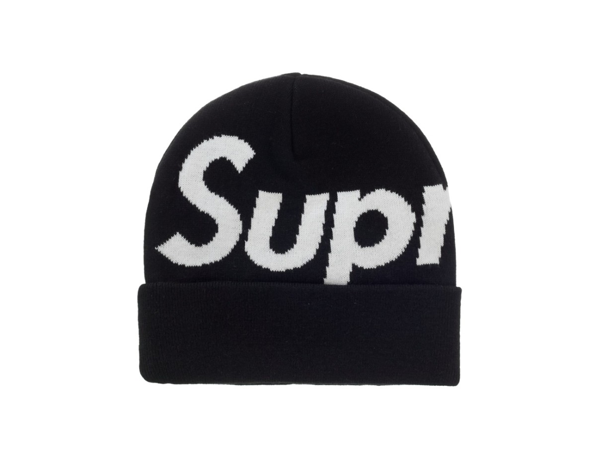 Supreme Big Logo Beanie (FW25) Black Supreme Big Logo Beanie (FW25) Black