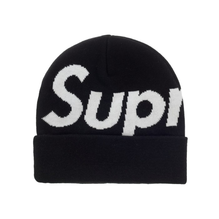 Supreme Big Logo Beanie (FW25) Black Supreme Big Logo Beanie (FW25) Black