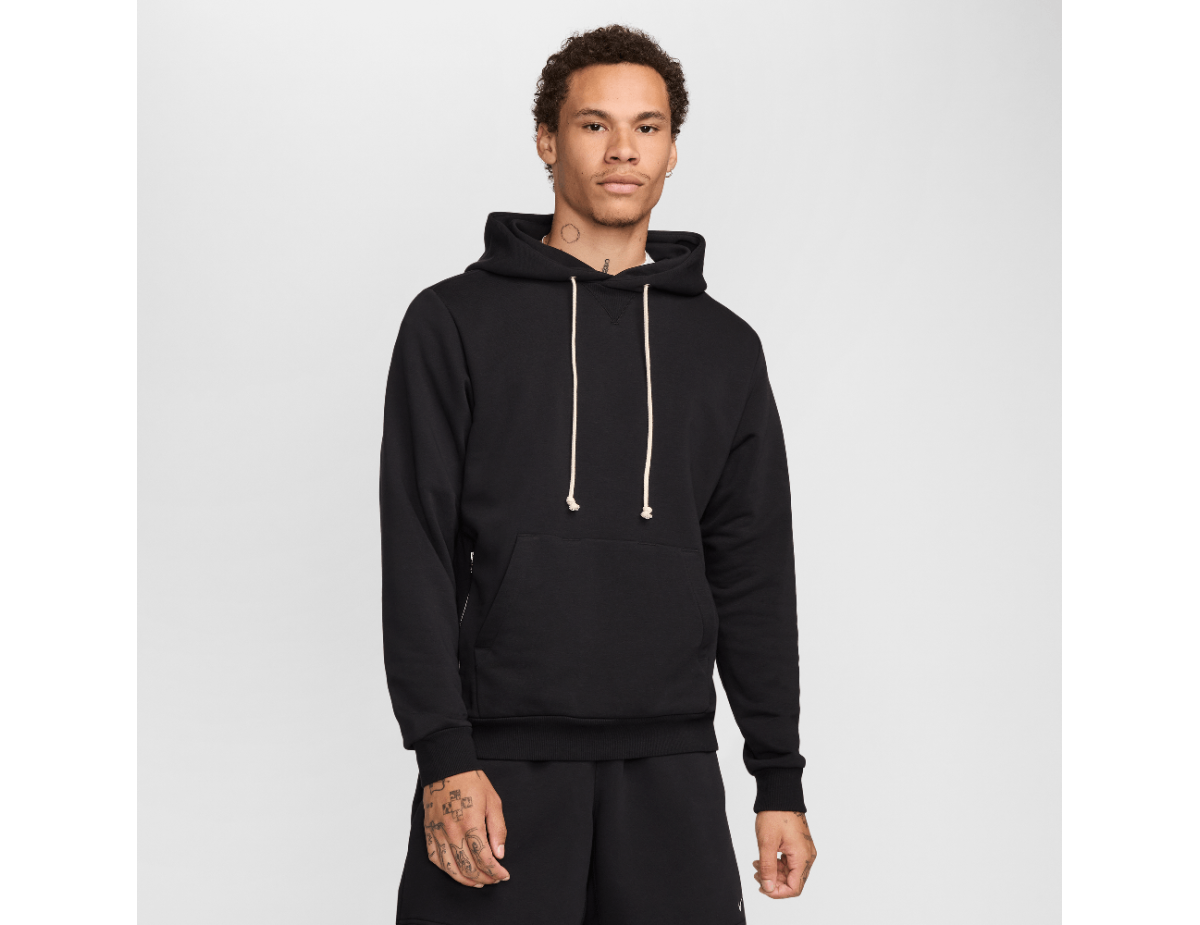 Nike Standard Issue Men's Dri-FIT Pullover Basketball Hoodie Black/Pale Ivory Nike Standard Issue Men's Dri-FIT Pullover Basketball Hoodie Black/Pale Ivory