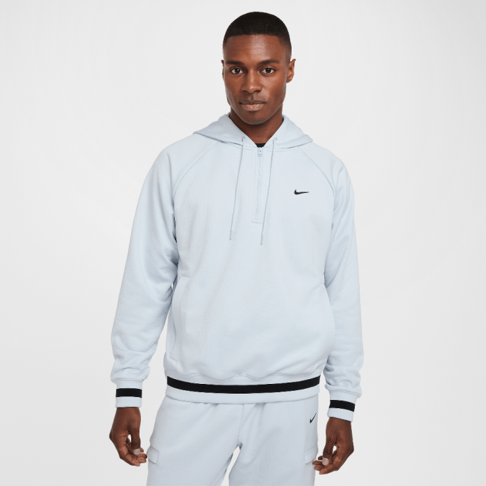 Nike DNA Men's Therma-FIT 1/4-Zip Basketball Hoodie Pure Platinum/Black Nike DNA Men's Therma-FIT 1/4-Zip Basketball Hoodie Pure Platinum/Black
