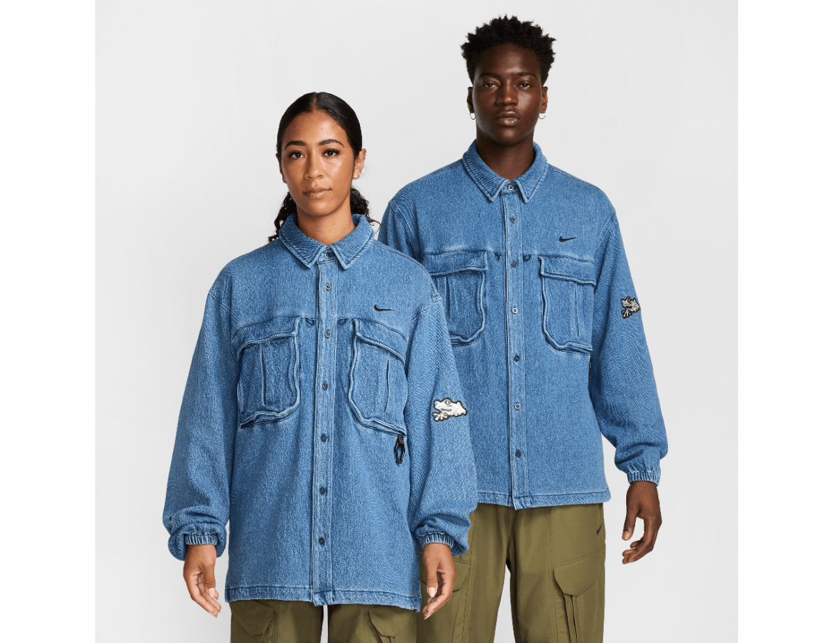 Nike x NOCTA Opal Lily Pad Denim Shirt Blue Denim Nike x NOCTA Opal Lily Pad Denim Shirt Blue Denim
