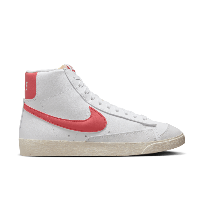 Nike Blazer Mid '77 Women's Shoes White/Red Stardust/Sail/Adobe