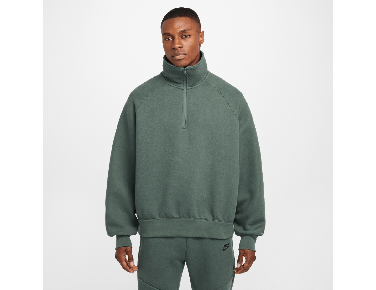 Nike Tech Men's Fleece Half-Zip Top Vintage Green/Vintage Green Nike Tech Men's Fleece Half-Zip Top Vintage Green/Vintage Green