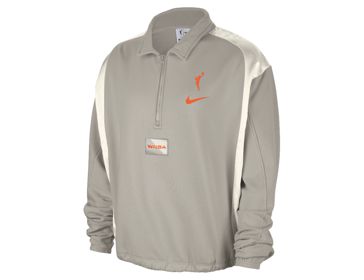 Team 13 Women's Nike WNBA Fleece Top College Grey/Phantom/Brilliant Orange
