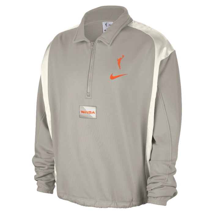 Team 13 Women's Nike WNBA Fleece Top College Grey/Phantom/Brilliant Orange Team 13 Women's Nike WNBA Fleece Top College Grey/Phantom/Brilliant Orange
