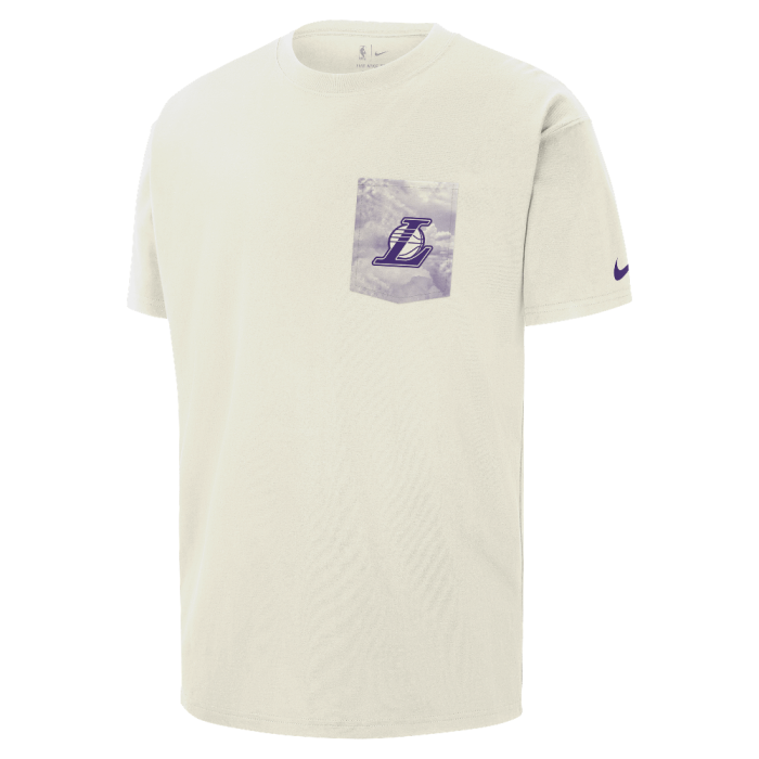Los Angeles Lakers Courtside Men's Nike NBA Max90 T-Shirt Sail
