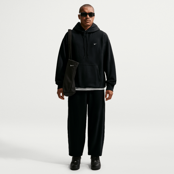 Nike Solo Swoosh Men's Pullover Hoodie Black/Black/White