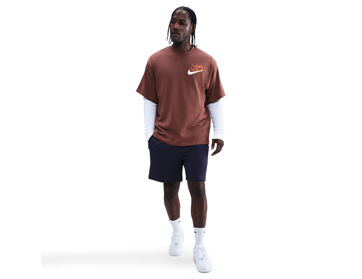Nike Solo Swoosh Men's T-Shirt Red Sepia Nike Solo Swoosh Men's T-Shirt Red Sepia