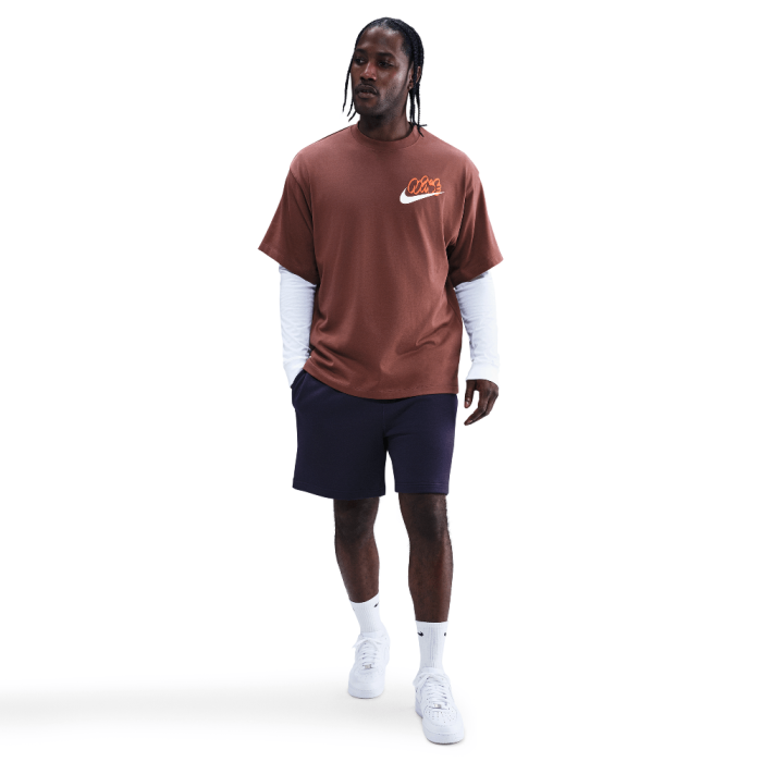 Nike Solo Swoosh Men's T-Shirt Red Sepia Nike Solo Swoosh Men's T-Shirt Red Sepia