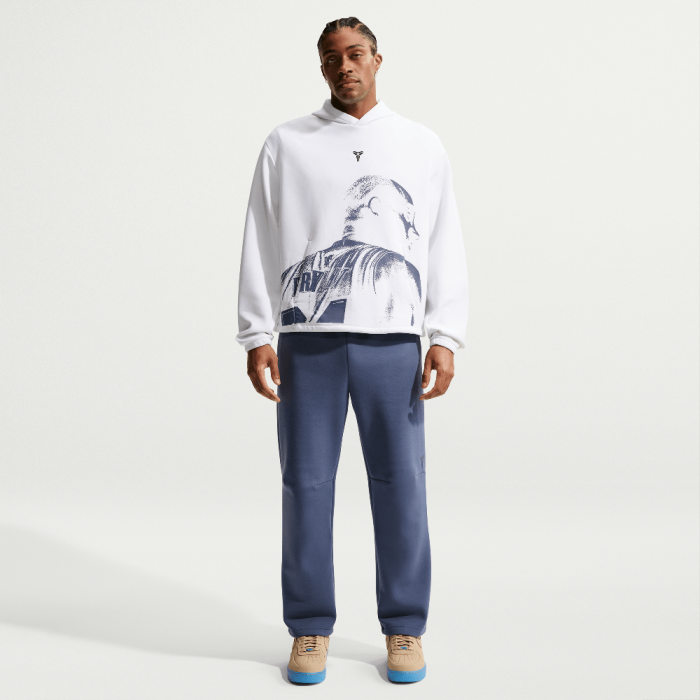 Nike Kobe Dri-FIT Fleece Pullover Basketball Hoodie White