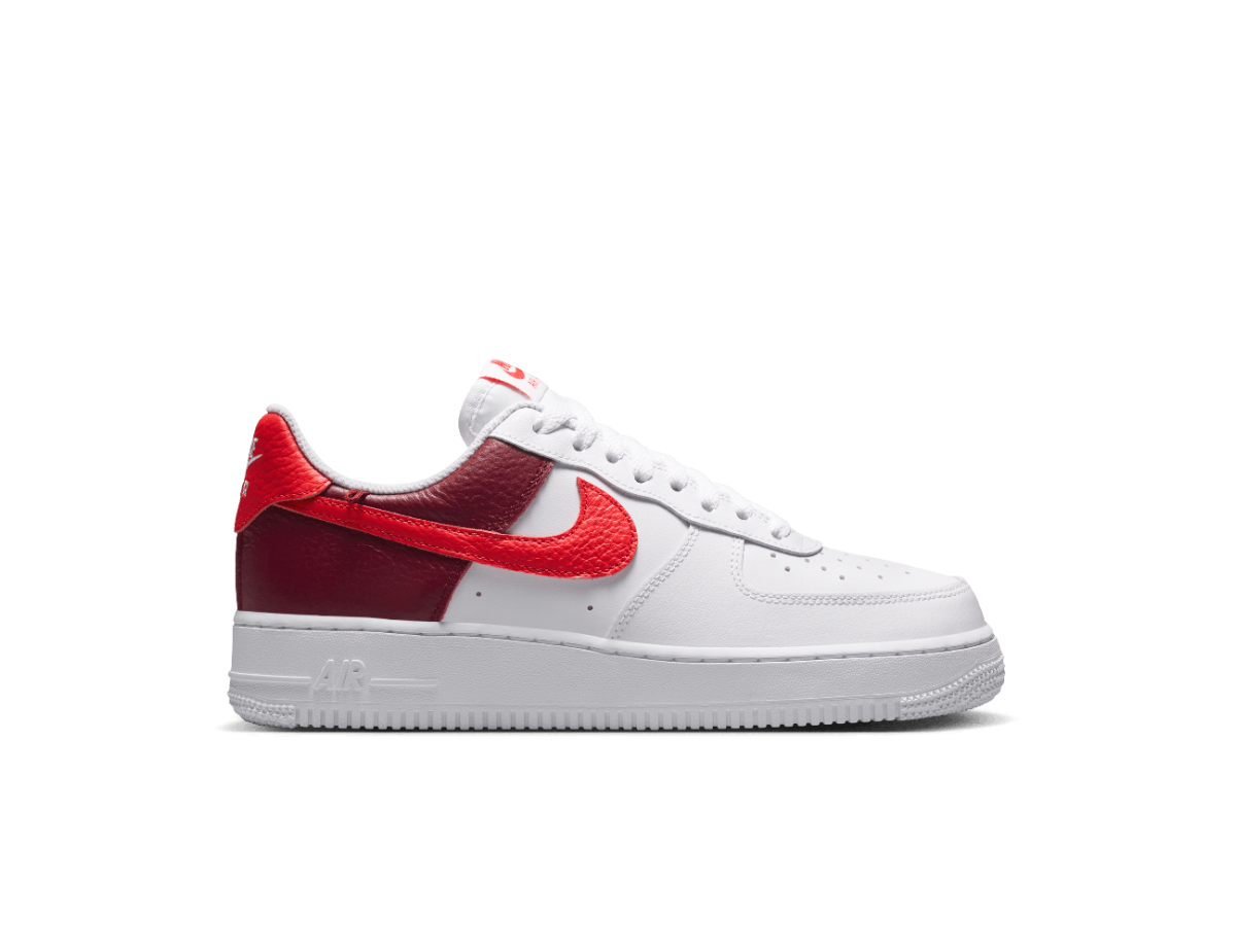 Nike Air Force 1 Low '07 White Light Crimson Gold Charm Bracelet (Women's)