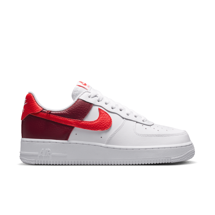 Nike Air Force 1 Low '07 White Light Crimson Gold Charm Bracelet (Women's)