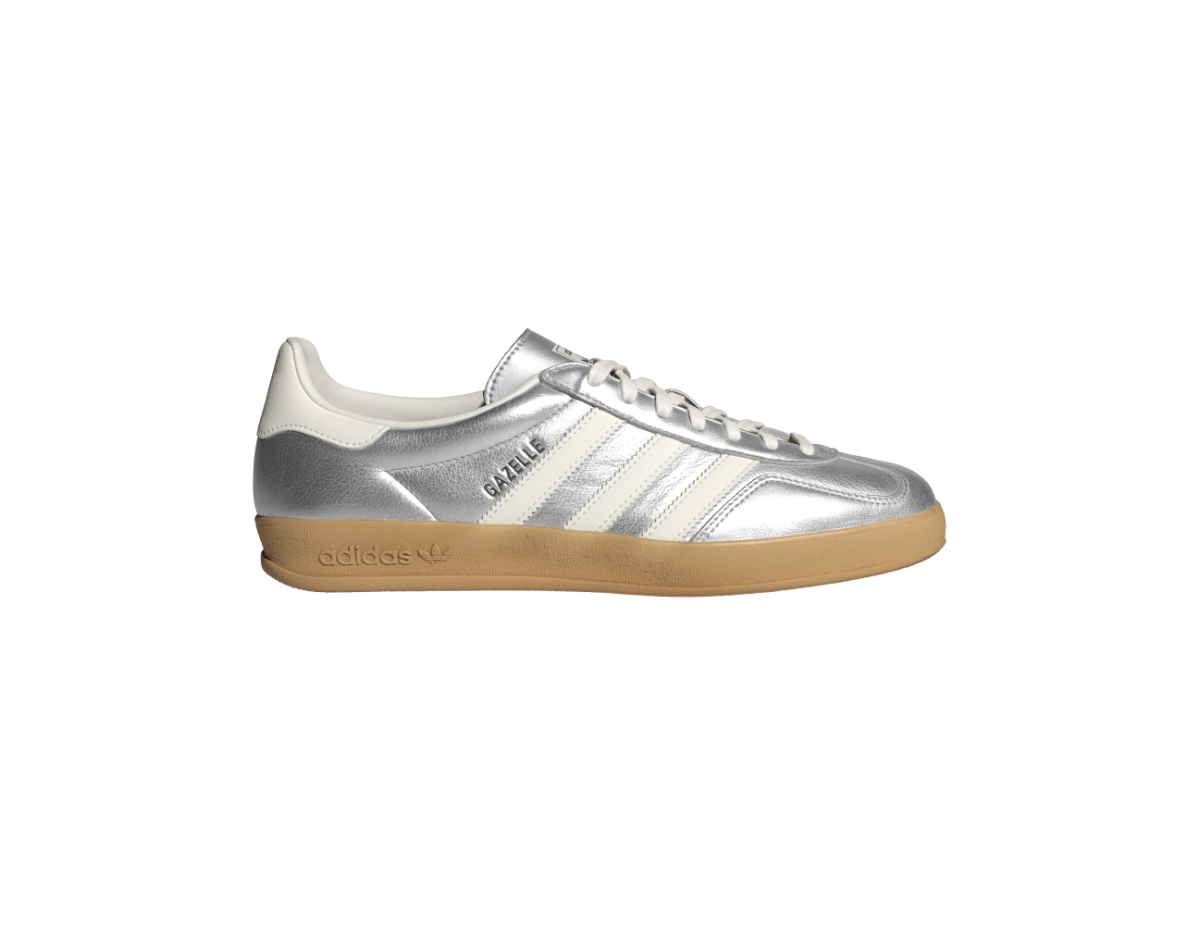 adidas Gazelle Indoor Silver Metallic Core White adidas Gazelle Indoor Silver Metallic Core White