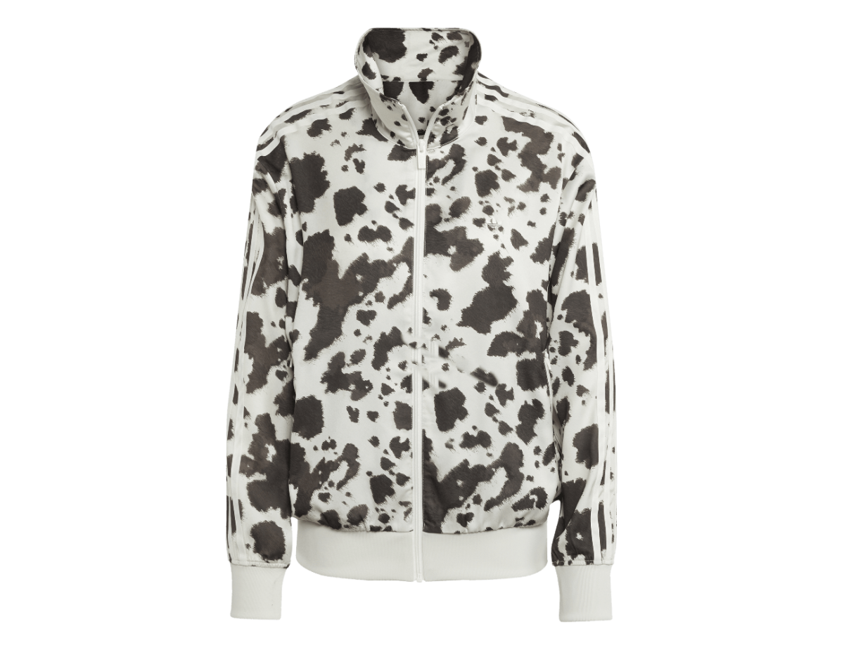 adidas Originals Satin Cow Print Track Top adidas Originals Satin Cow Print Track Top