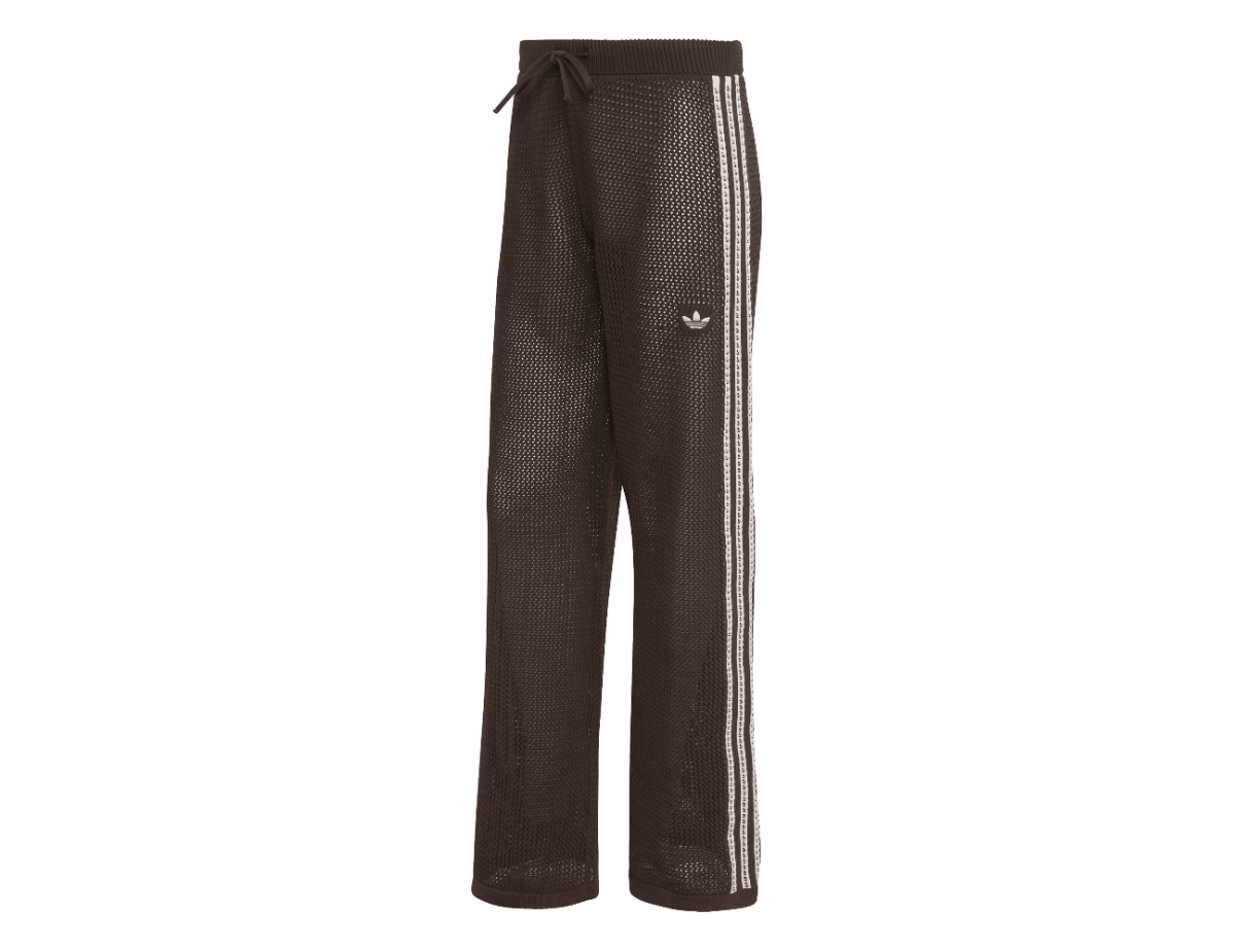 Adidas Knitted Crochet Firebird Track Pants Aurora Coffee