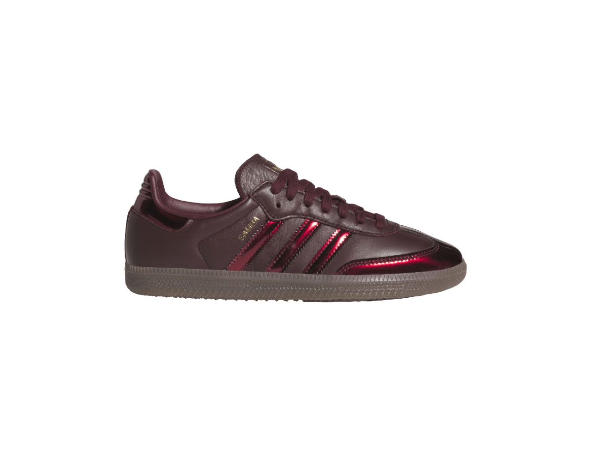 adidas Samba OG Maroon Gold Metallic (Women's)