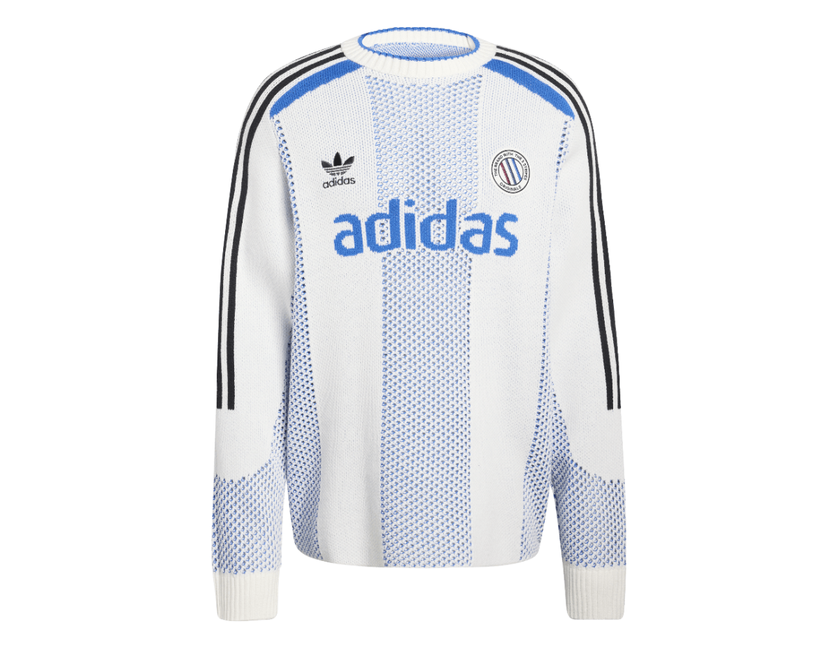 Adidas Blokecore Longsleeve Light Weight Pullover White Blue
