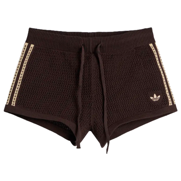 Adidas Crochet Shorts Aurora Coffee Magic Beige Adidas Crochet Shorts Aurora Coffee Magic Beige