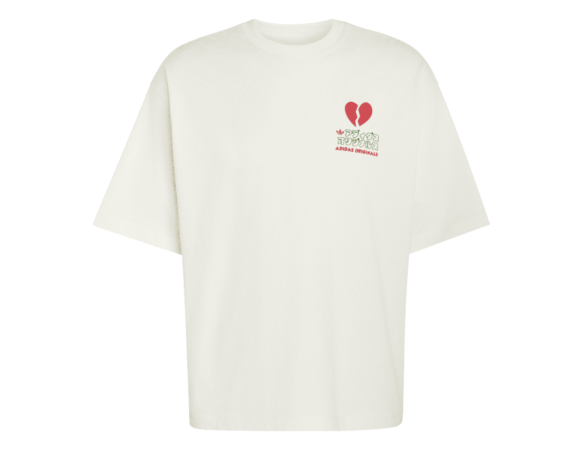 Adidas V-DAY HEART BROKEN CAT GRAPHIC T-Shirt Adidas V-DAY HEART BROKEN CAT GRAPHIC T-Shirt