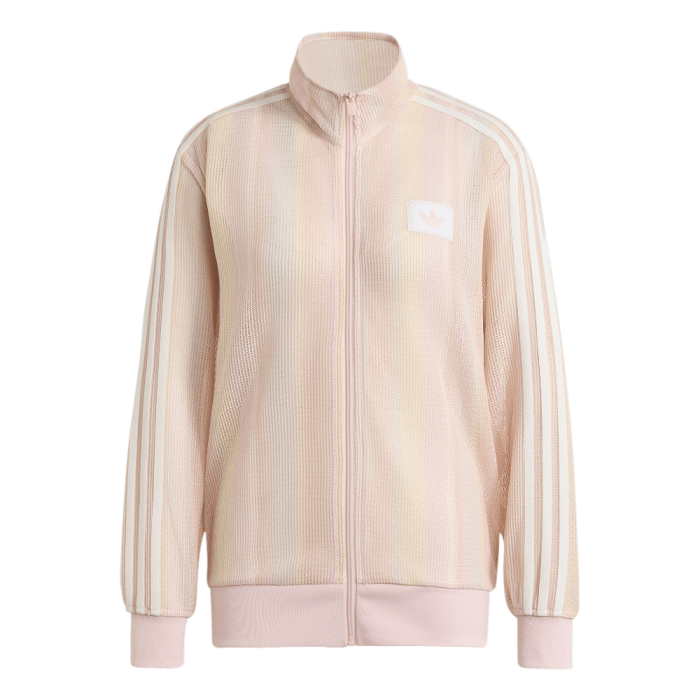Adidas Originals Summer Glow Knitted Firebird Track Top Pink Adidas Originals Summer Glow Knitted Firebird Track Top Pink