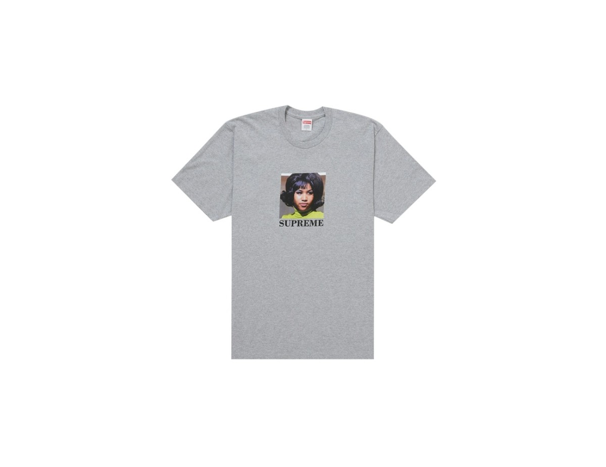 Supreme Aretha Tee Heather Grey Supreme Aretha Tee Heather Grey