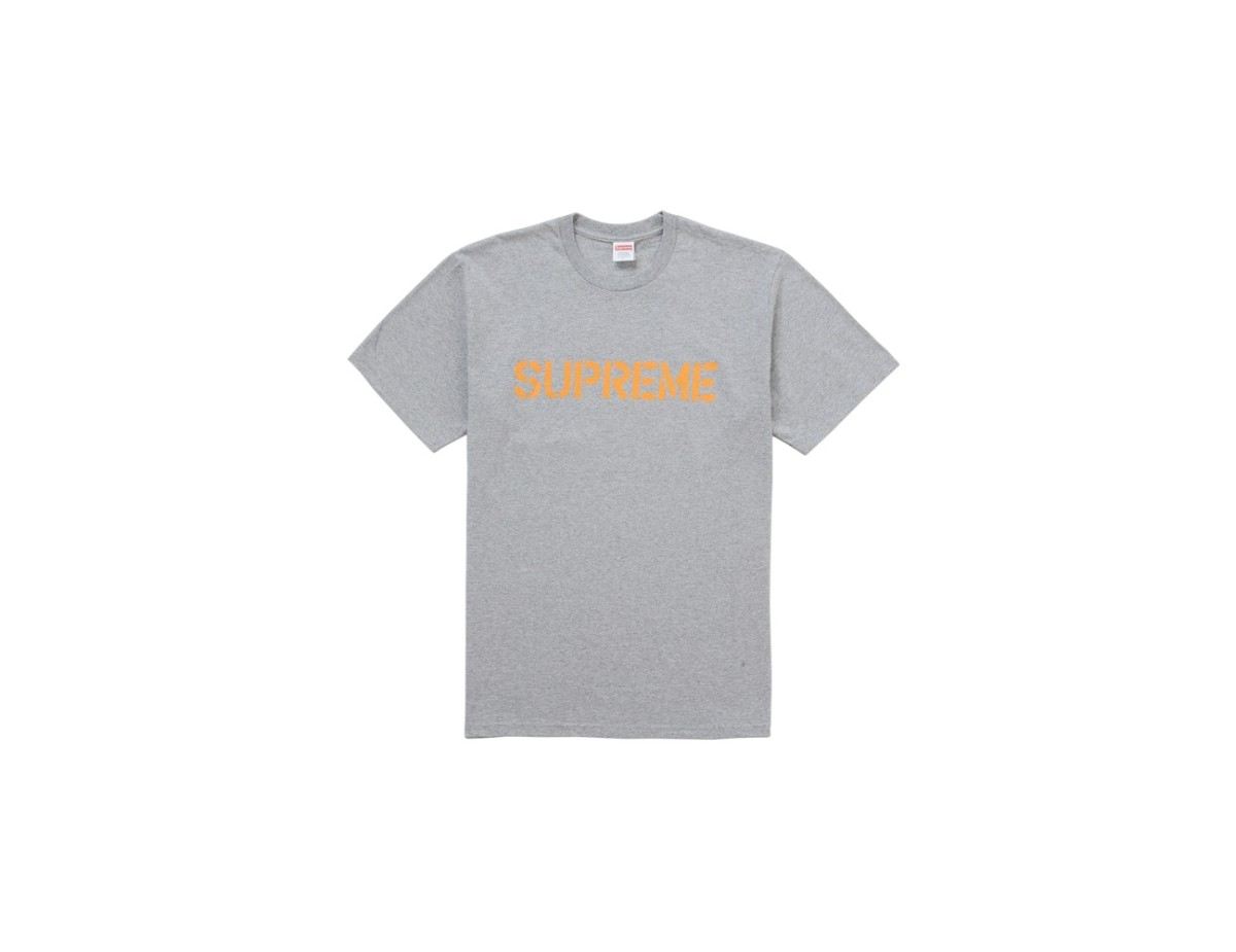 Supreme Hard Tee Heather Grey Supreme Hard Tee Heather Grey