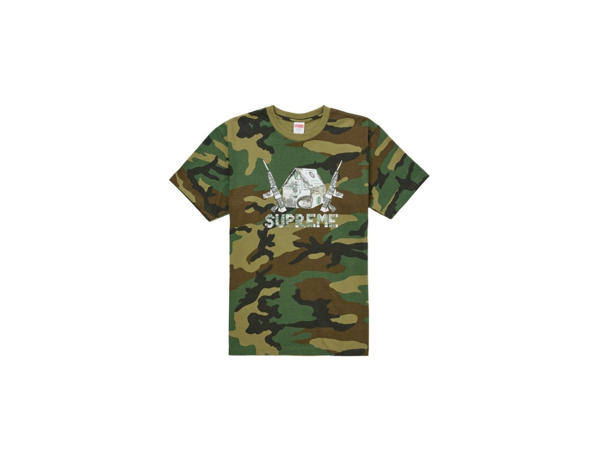 Supreme Origami Tee Woodland Camo Supreme Origami Tee Woodland Camo
