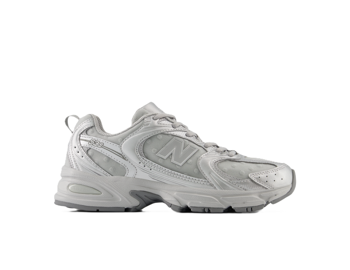 New Balance 530 Silver Metallic Raincloud Polka Dots New Balance 530 Silver Metallic Raincloud Polka Dots