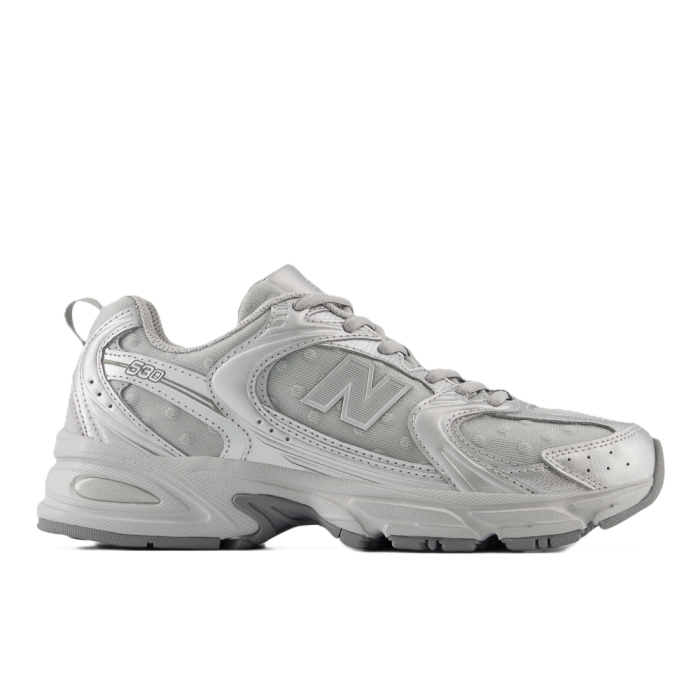 New Balance 530 Silver Metallic Raincloud Polka Dots New Balance 530 Silver Metallic Raincloud Polka Dots