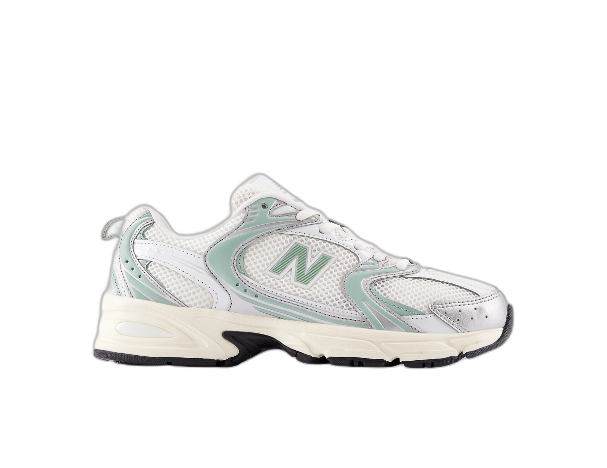 New Balance 530 Silver Metallic Mosaic Green