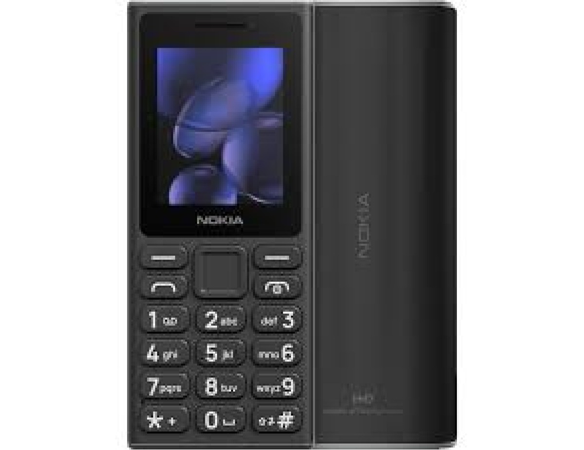 Nokia 108 Dual SIM Κινητό με Κουμπιά - Black Ελληνικό μενού