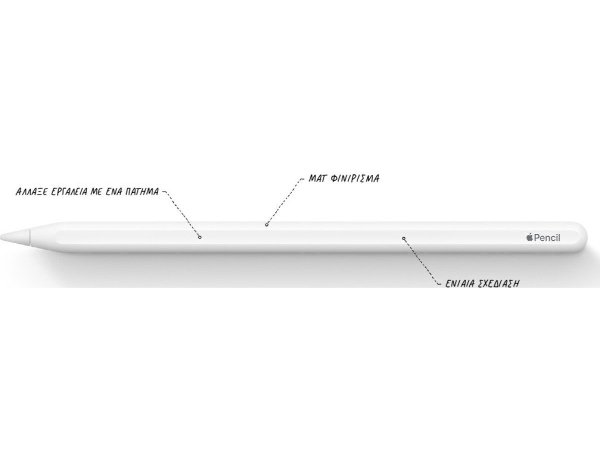 Apple Pencil 2nd Generation MU8F2 για Ipad Pro 11 και 12.9