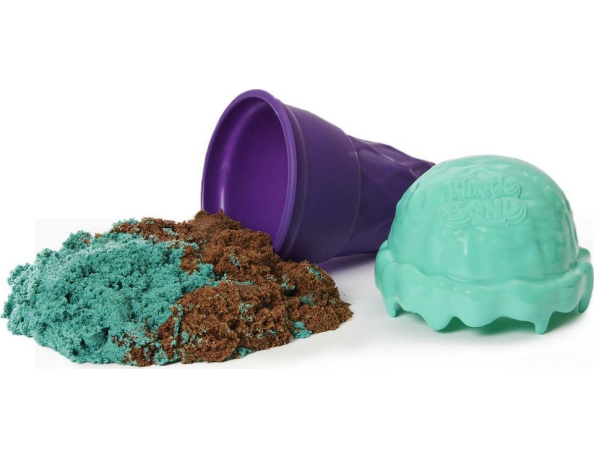 Spin Master Παιχνίδι Κατασκευών με Άμμο Kinetic Sand Scents Ice Cream Cone Container για Παιδιά 3+ Ετών (Διάφορα Σχέδια) 1τμχ 6058757