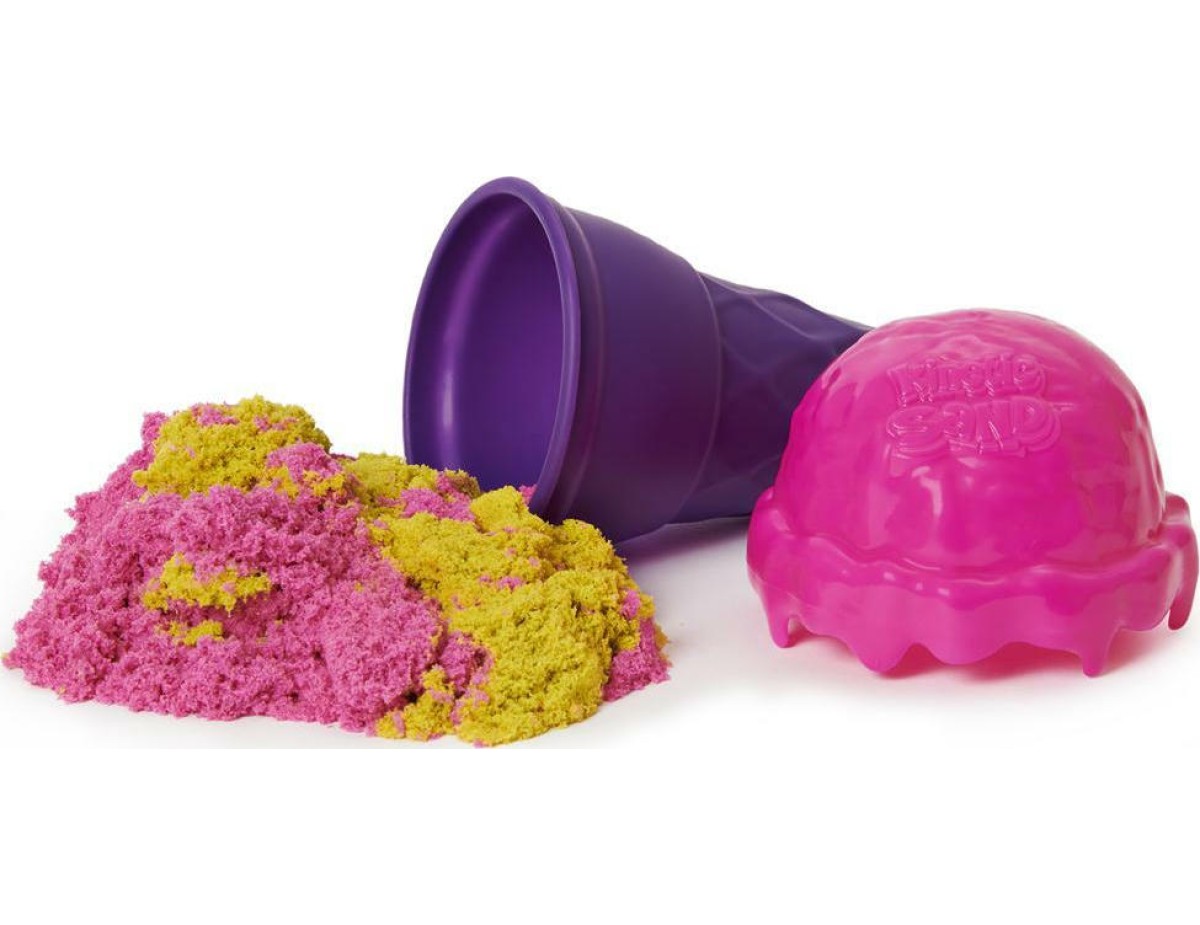 Spin Master Παιχνίδι Κατασκευών με Άμμο Kinetic Sand Scents Ice Cream Cone Container για Παιδιά 3+ Ετών (Διάφορα Σχέδια) 1τμχ 6058757