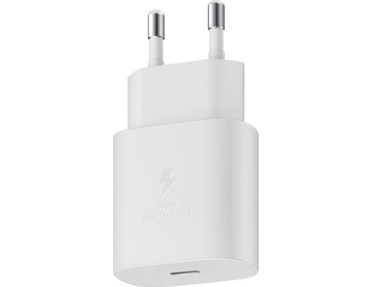 Samsung Φορτιστής Χωρίς Καλώδιο με Θύρα USB-C 25W Power Delivery Λευκός (EP-TA800E Bulk)